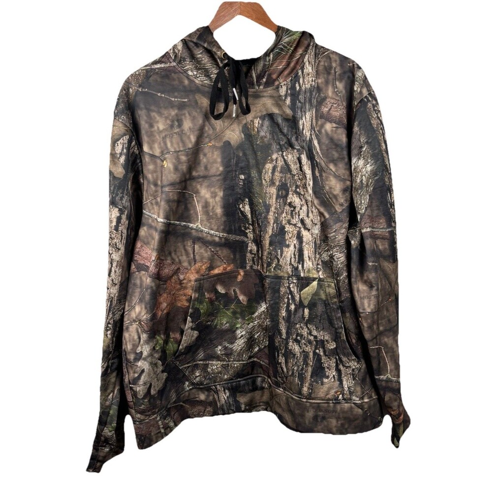 Mens Mossy Oak Camouflage Hoodie Size XL Long Sleeve
